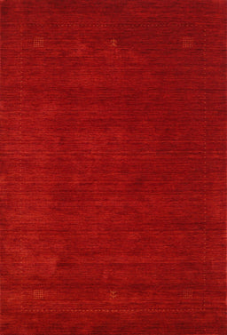 Contemporary Neon Red Modern Rug, con2648