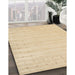Machine Washable Contemporary Brown Gold Rug in a Family Room, wshcon2650