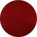 Square Machine Washable Contemporary Red Rug, wshcon2654