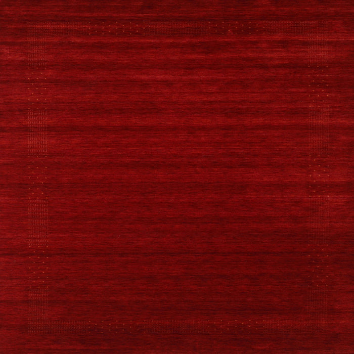 Square Contemporary Red Modern Rug, con2654