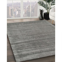 Contemporary Gunmetal Gray Modern Rug, con2655