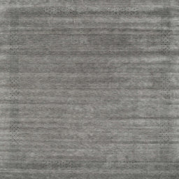 Square Contemporary Gunmetal Gray Modern Rug, con2655