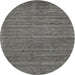 Sideview of Contemporary Carbon Gray Modern Rug, con2659