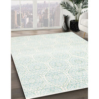 Contemporary Light Gray Modern Rug, con265