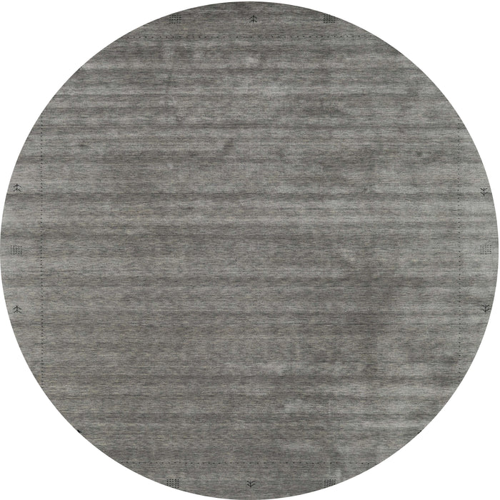 Sideview of Contemporary Gunmetal Gray Modern Rug, con2661