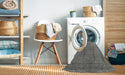 Machine Washable Contemporary Smokey Gray Rug in a Washing Machine, wshcon2662