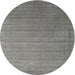 Square Machine Washable Contemporary Smokey Gray Rug, wshcon2662