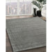 Machine Washable Contemporary Smokey Gray Rug in a Family Room, wshcon2662