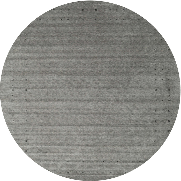 Sideview of Contemporary Smokey Gray Modern Rug, con2662