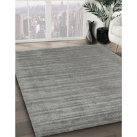 Contemporary Silver Gray Modern Rug, con2663