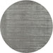 Sideview of Contemporary Silver Gray Modern Rug, con2663