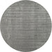 Sideview of Contemporary Silver Gray Modern Rug, con2664