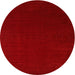 Sideview of Contemporary Neon Red Modern Rug, con2665