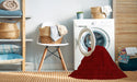 Machine Washable Contemporary Neon Red Rug in a Washing Machine, wshcon2665