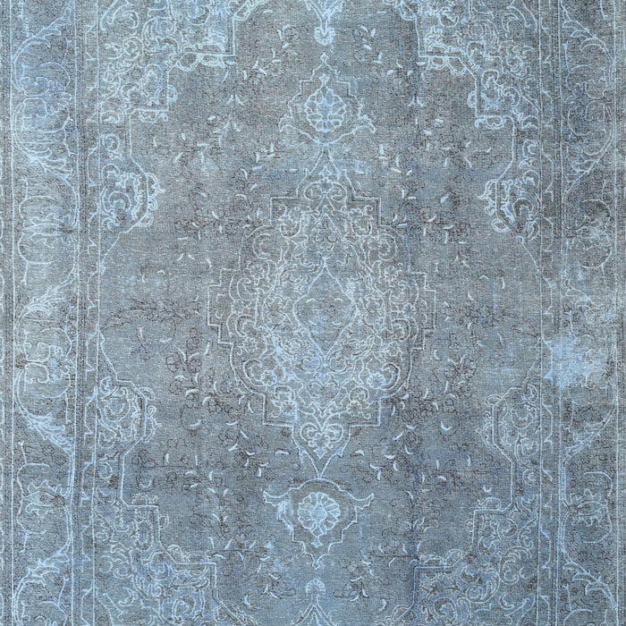Machine Washable Contemporary Slate Blue Grey Blue Rug, wshcon2667
