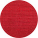 Square Machine Washable Contemporary Red Rug, wshcon266