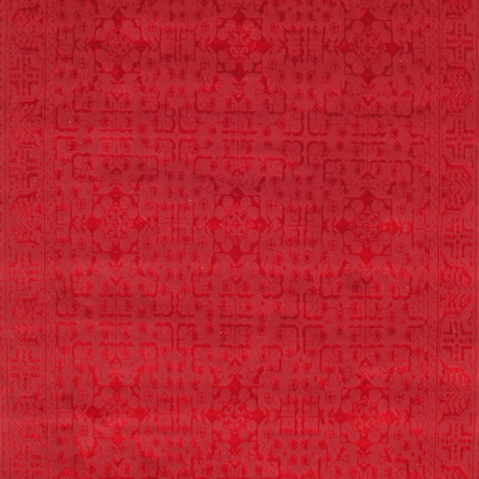 Machine Washable Contemporary Red Rug, wshcon266