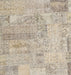 Contemporary Brown Patchwork Rug, con2670