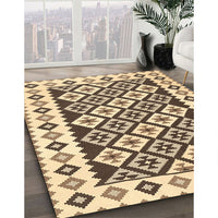 Contemporary Reddish Brown Southwestern Rug, con2671