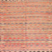 Square Contemporary Sandy Brown Southwestern Rug, con2672