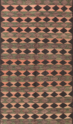 Contemporary Dark Brown Modern Rug, con2675