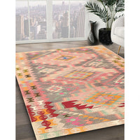 Contemporary Sunrise Orange Southwestern Rug, con2677