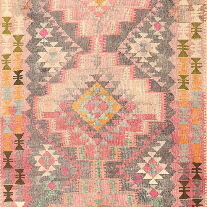 Contemporary Sunrise Orange Southwestern Rug, con2677