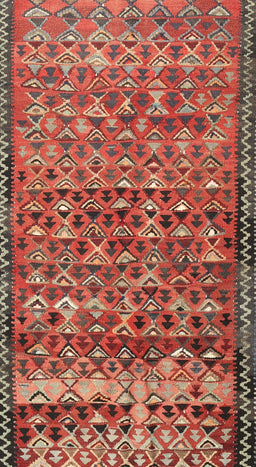 Contemporary Orange Salmon Pink Modern Rug, con2678