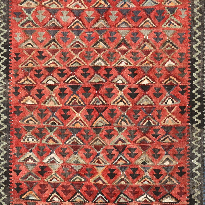 Machine Washable Contemporary Orange Salmon Pink Rug, wshcon2678