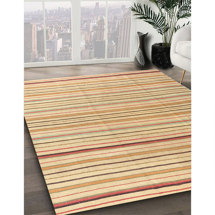 Machine Washable Contemporary Bronze Brown Rug in a Family Room, wshcon2679