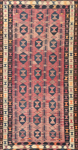 Contemporary Chestnut Brown Modern Rug, con2681