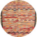 Sideview of Contemporary Sand Brown Oriental Rug, con2682