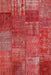 Contemporary Red Patchwork Rug, con2684