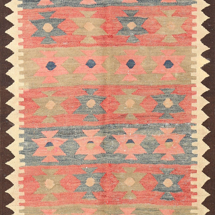 Contemporary Chestnut Red Southwestern Rug, con2687