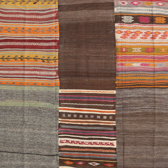 Contemporary Orange Salmon Pink Southwestern Rug, con2689