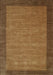 Machine Washable Contemporary Saddle Brown Rug, wshcon268