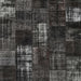 Square Contemporary Mid Gray Patchwork Rug, con2692