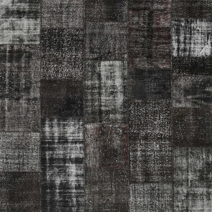 Sideview of Machine Washable Contemporary Midnight Gray Rug, wshcon2692