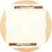 Sideview of Contemporary Beige Solid Rug, con269