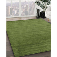 Contemporary Green Modern Rug, con26