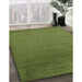 Machine Washable Contemporary Green Rug in a Family Room, wshcon26