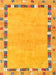 Machine Washable Contemporary Orange Rug, wshcon2703