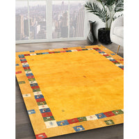 Contemporary Orange Modern Rug, con2703