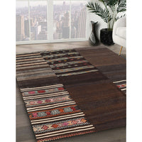 Contemporary Brown Southwestern Rug, con2704