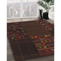 Contemporary Red Patchwork Rug, con2705