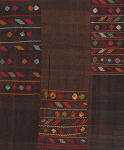Contemporary Red Patchwork Rug, con2705