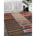 Contemporary Brown Southwestern Rug in Family Room, con2706