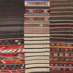 Sideview of Machine Washable Contemporary Brown Rug, wshcon2706