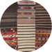 Sideview of Contemporary Brown Southwestern Rug, con2706