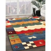 Contemporary Chestnut Brown Modern Rug, con2707